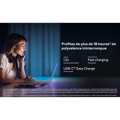 ASUS Vivobook S 15 OLED 15.6" Laptop - Cool Silver (Snapdragon X Elite/32GB RAM/1TB SSD)