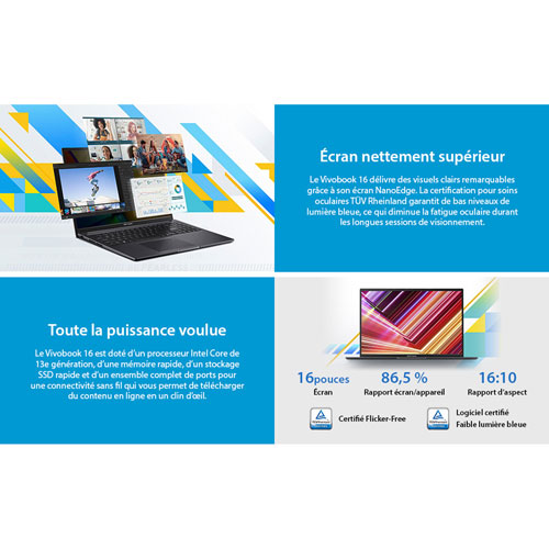 ASUS Vivobook 16" Laptop - Indie Black - English