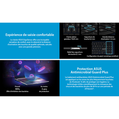 ASUS Vivobook 16" Laptop - Indie Black - English