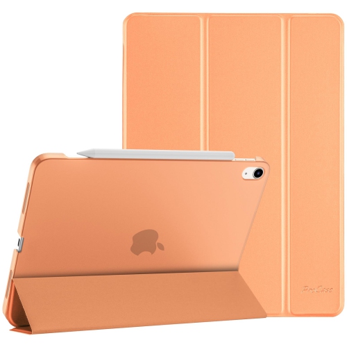 ProCase Smart Case for iPad Air 11-inch M2 2024/10.9 Air 5th Generation 2022/10.9 Air 4th 2020, Protective Cover for iPad Air 11 /Air 5 4 Gen -Orange