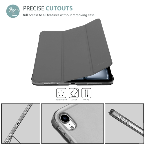 ProCase Smart Case for iPad Air 11-inch M2 2024/10.9 Air 5th Generation 2022/10.9 Air 4th 2020, Protective Cover for iPad Air 11 /Air 5 4 Gen -Grey