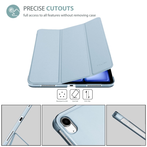ProCase Smart Case for iPad Air 11-inch M2 2024/10.9 Air 5th Generation 2022/10.9 Air 4th 2020, Protective Cover for iPad Air 11 /Air 5 4 Gen -SkyBlue