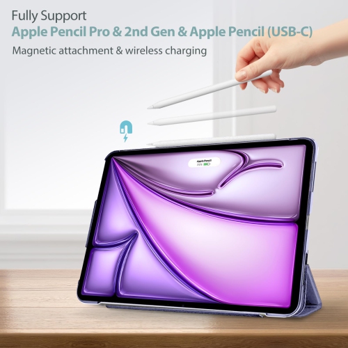 ProCase Smart Case for iPad Air 11-inch M2 2024/10.9 Air 5th Generation 2022/10.9 Air 4th 2020, Protective Cover for iPad Air 11 /Air 5 4 Gen -Purple