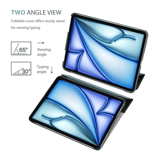 ProCase Smart Case for iPad Air 11-inch M2 2024/10.9 Air 5th Generation 2022/10.9 Air 4th 2020, Protective Cover for iPad Air 11 /Air 5 4 Gen -Mgreen