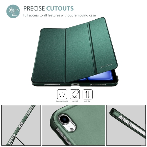 ProCase Smart Case for iPad Air 11-inch M2 2024/10.9 Air 5th Generation 2022/10.9 Air 4th 2020, Protective Cover for iPad Air 11 /Air 5 4 Gen -Mgreen