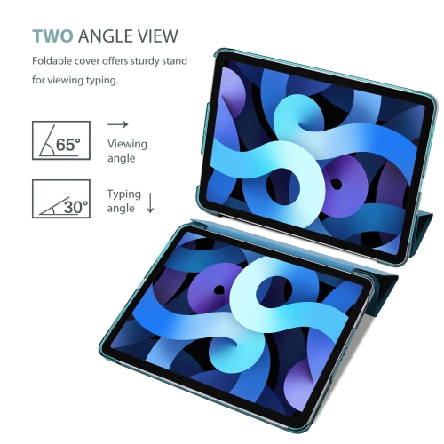 ProCase Smart Case for iPad Air 11-inch M2 2024/10.9 Air 5th Generation 2022/10.9 Air 4th 2020, Protective Cover for iPad Air 11 /Air 5 4 Gen -Emerald