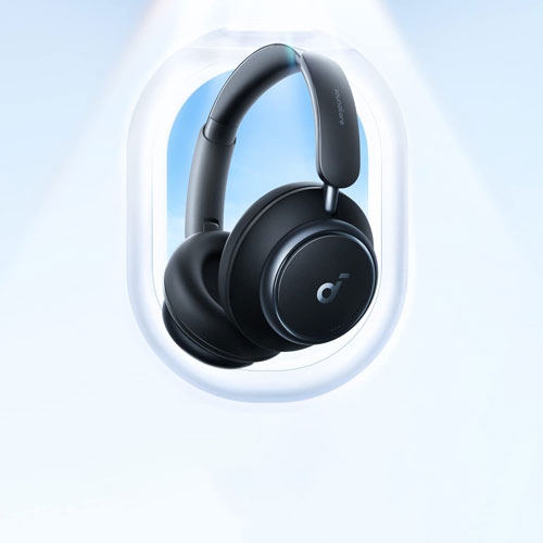 Refurbished - Soundcore by Anker Space Q45 Over-Ear Noise Cancelling Bluetooth Headphones - Black