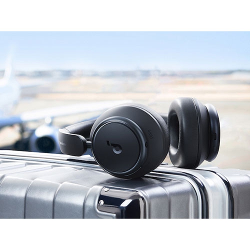 Refurbished - Soundcore by Anker Space Q45 Over-Ear Noise Cancelling Bluetooth Headphones - Black