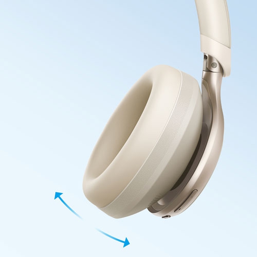 Remis à neuf - Casque d'écoute Bluetooth à isolation sonore Space One de Soundcore par Anker - Blanc