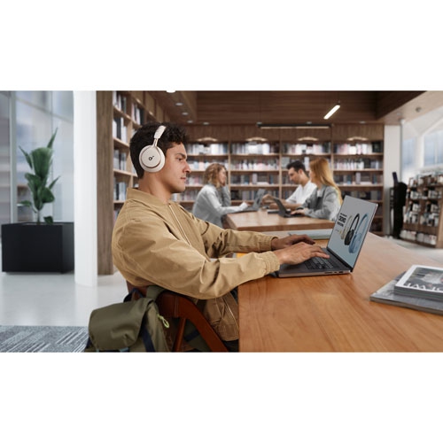 Remis à neuf - Casque d'écoute Bluetooth à isolation sonore Space One de Soundcore par Anker - Blanc