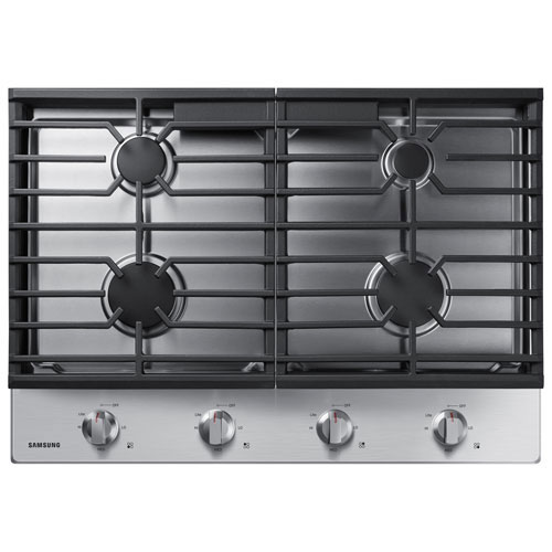 Open Box - Samsung 30" 4-Burner Gas Cooktop - Stainless Steel - Scratch & Dent