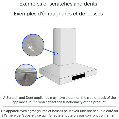 Open Box - Samsung Bespoke 30" Wall Mount Range Hood (NK30CB600WCGAA) - Grey Glass - Scratch & Dent