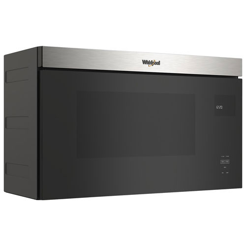 Open Box - Whirlpool Over-The-Range Turntable-Free Flush-Mount Microwave - 1.1 Cu. Ft.- Scratch & Dent