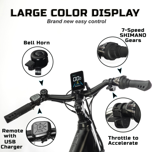 Rover By Land Rover 500-Watt Trekking E-Bike with Pedal Assist