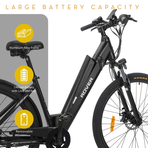 Rover By Land Rover 500-Watt Trekking E-Bike with Pedal Assist