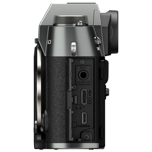 Fujifilm X-T50 Mirrorless Camera with 16-50mm Lens Kit - Charcoal Silver