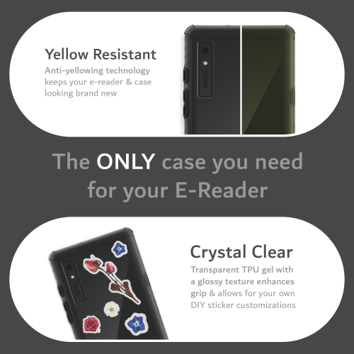 TUDIA SKN Onyx Boox Palma Case 6.13" Back Cover - Black