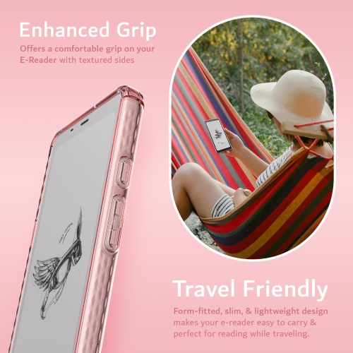 TUDIA SKN Onyx Boox Palma Case 6.13" Back Cover - Pink