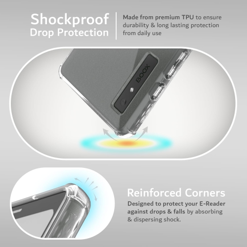 TUDIA SKN Onyx Boox Palma Case 6.13" Back Cover - Clear