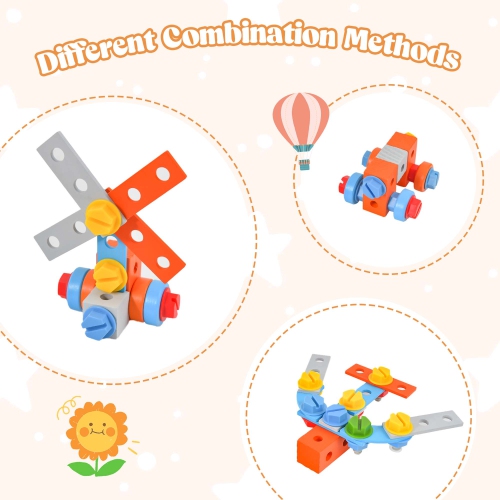 Banc d'outils pour enfants de Costway, établi factice avec outils et accessoires réalistes