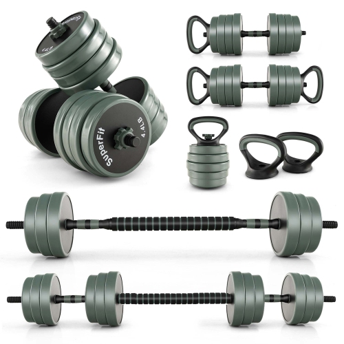 Superfit 4 in 1 Adjustable Weight Dumbbell Set 92lbs Free Weight Set