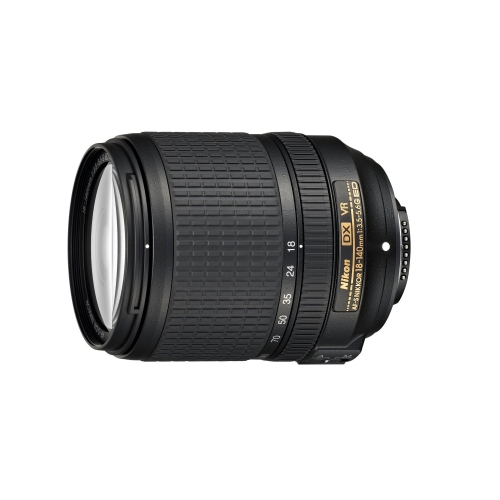 Ensemble objectif AF-S DX NIKKOR 18-140 mm f/3,5-5,6G ED VR PRO de Nikon - Boîte ouverte
