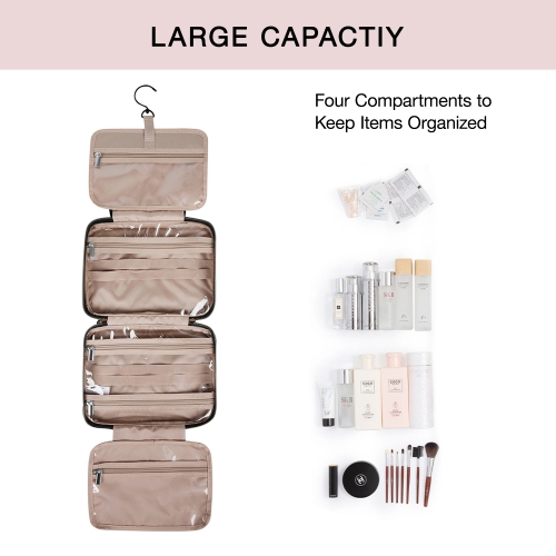 Bagsmart BoncheminThe Space Saver Toiletry Bag-Large Baby Pink