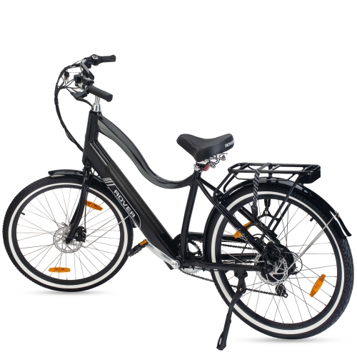 Rover by Land Rover 500-Watt Cruiser E-Bike with Pedal Assist & Throttle-Black