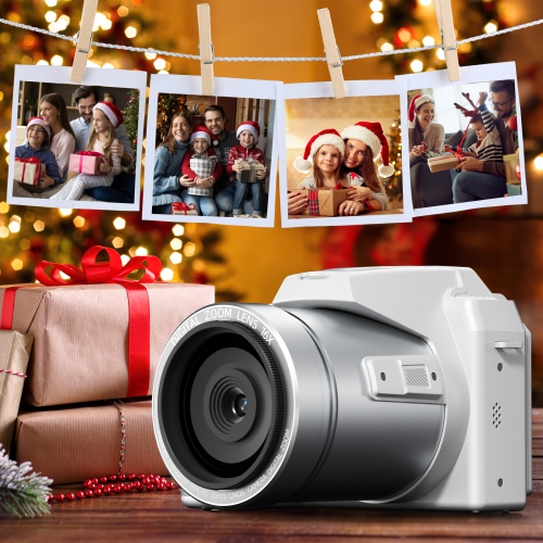 64MP Digital Camera for Photography and Video, 5K Vlogging Camera for YouTube with 3’’ Flip Screen,16X Digital Zoom, WIFI& Autofocus,2 Batteries,