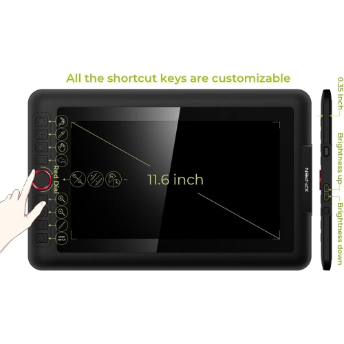 Boîte ouverte - tablette de dessin XPPen Artist12 Pro de 11,6 po avec stylet pour moniteur de dessin Display entièrement laminé et stylet sans pile