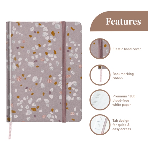 Rileys & Co. Terrazzo Elegance Password Book | Alphabetical Tabs, Password Organizer, Secure Internet & Website Login Keeper