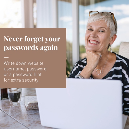 Rileys & Co. Terrazzo Elegance Password Book | Alphabetical Tabs, Password Organizer, Secure Internet & Website Login Keeper