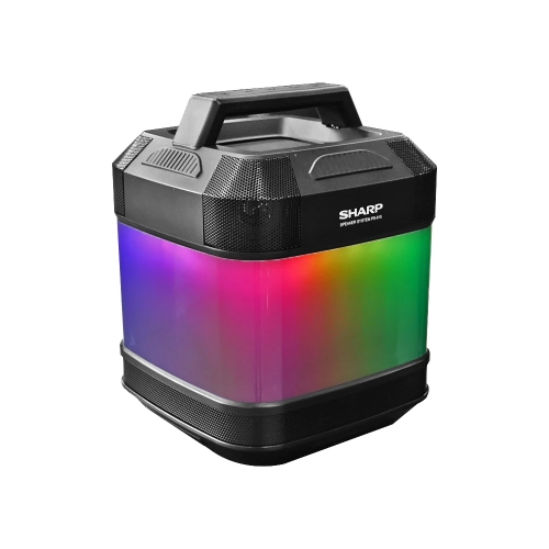 Waterproof Portable Party Speaker with Built-in Rechargeable Battery, Flashing Disco Lights, Bluetooth