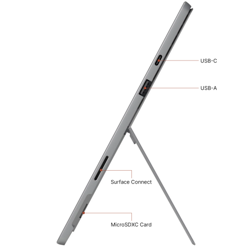 Microsoft Surface Pro 7, Platinum, 12.3" Tablet, Intel Core i5-1035G4, 16GB, 256GB SSD, Windows 10 Pro. by MICROSOFT - Refurbished condition - Image 3