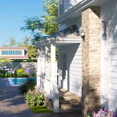 Boîte ouverte - caméra IP d'extérieur sans fil SoloCam S340 d'Eufy - Noir/Blanc