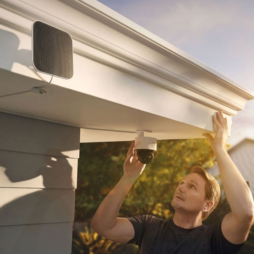 Boîte ouverte - caméra IP d'extérieur sans fil SoloCam S340 d'Eufy - Noir/Blanc