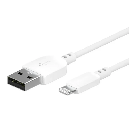 ONN 3 ft./0.9 m Lightning to USB-A Charge & Sync Cable Made for Apple Transfer while Charging - White Pack of 3