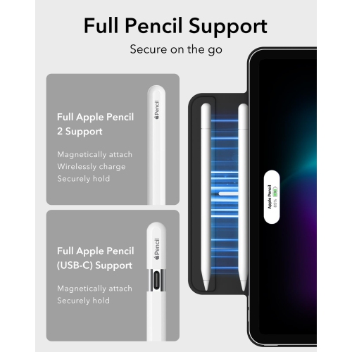 iPad Air 11 Inch Case, iPad Air 5th/4th Generation Case (2022/2020), 10.9 Inch, Powerful Magnetic Case, Supports Pencil Pro/USB-C, Auto Wake/Sleep,