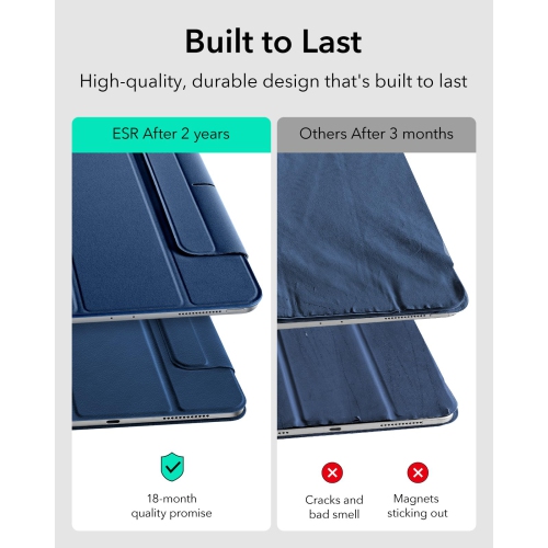 iPad Air 11 Inch Case, iPad Air 5th/4th Generation Case (2022/2020), 10.9 Inch, Powerful Magnetic Case, Supports Pencil Pro/USB-C,Auto