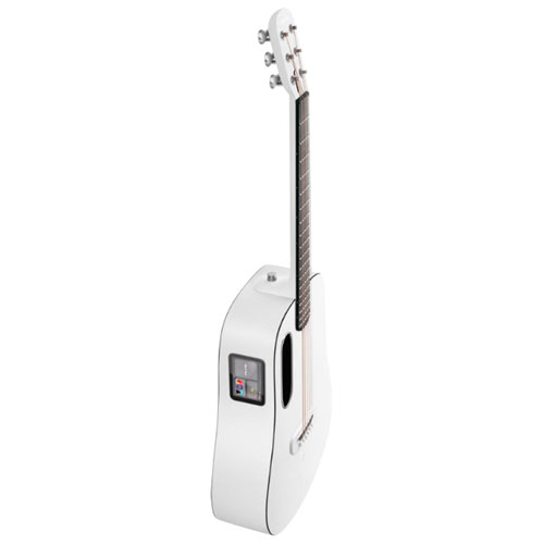 Guitare électroacoustique de 36 po ME PLAY de LAVA avec sac Lite - Blanc marin