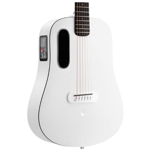 Guitare électroacoustique de 36 po ME PLAY de LAVA avec sac Lite - Blanc marin