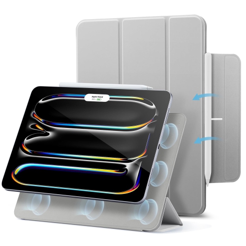 HLD  Ipad Pro 13 Case (2024), Powerful Magnetic Attachment, Slim Trifold Stand Case, Supports Pencil Pro/USB-C, Auto Wake/sleep, Durable Protection