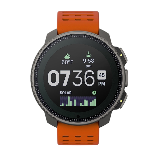 SUUNTO Vertical: Adventure GPS Solar Charging Watch, Large Screen, Offline Maps - Titanium/Canyon