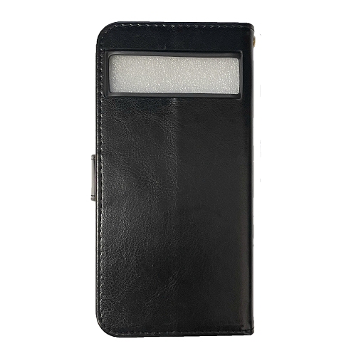 TopSave – Portefeuille étui folio à rabat en cuir avec pince magnétique pour Pixel 8&nbsp;A de 6,1 po de Google, noir