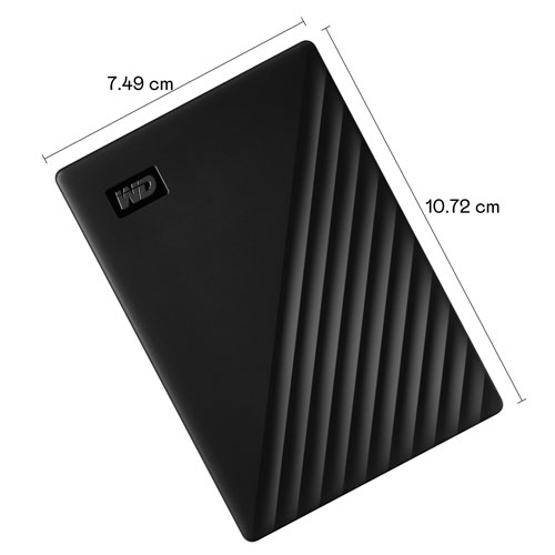 Refurbished WD My Passport 4TB USB Portable External Hard Drive (WDBPKJ0040BBK-WESN) - Black