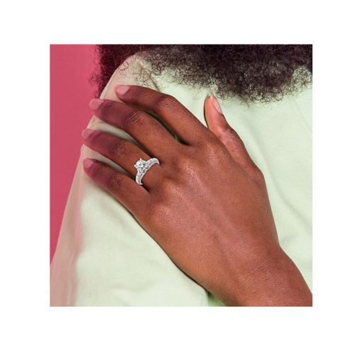 2.00 Carat IGI Certified Round Lab-Grown Diamond Engagement Ring 14K White Gold