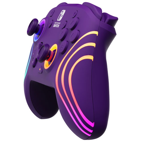 Nintendo Switch Afterglow Wave Wireless Controller - Purple by PDP - Refurbished condition - Image 2