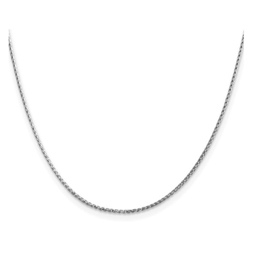 18 inch 14 Karat White Gold Diamond-Cut Franco Chain in