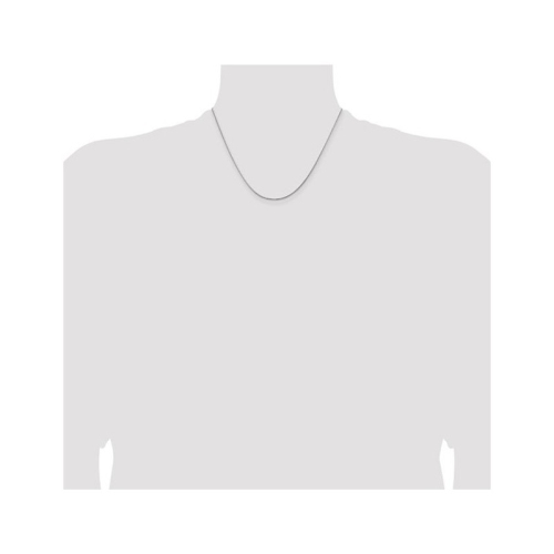 18 inch 14 Karat White Gold Diamond-Cut Franco Chain in