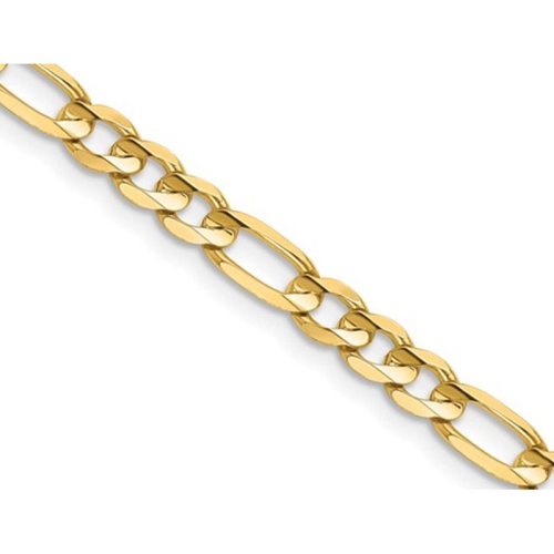 Figaro Chain Necklace in 14K Yellow Gold 24 Inches